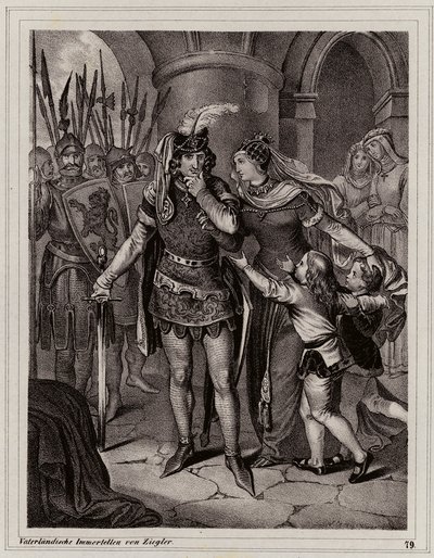 John the Blind, King of Bohemia by Peter Johann Nepomuk Geiger