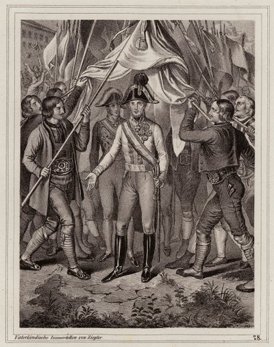 People of Tyrol paying homage to Francis I of Austria by Peter Johann Nepomuk Geiger