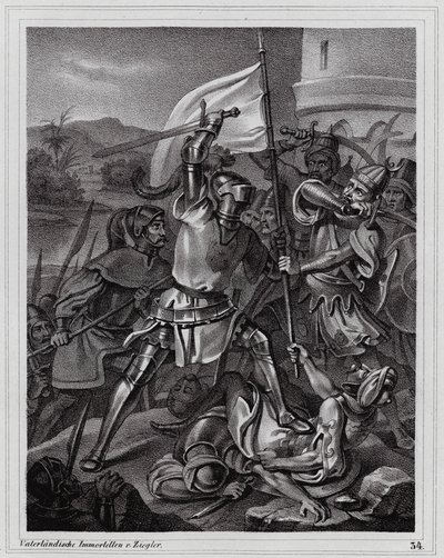 Siege of Damietta by Peter Johann Nepomuk Geiger