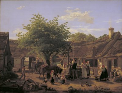 Image of Life in a Zealand Farm at Noon by Peter Julius Larsen