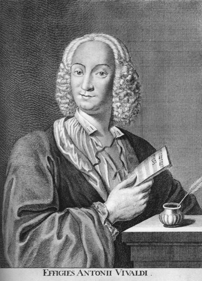 Antonio Vivaldi, Italian Baroque composer, Catholic priest, and virtuoso violinist, 1725 by Peter La Cave