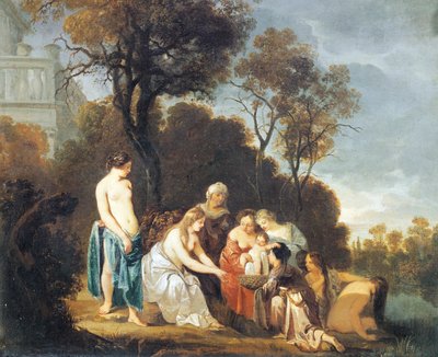Moses saved from river by Peter Lely