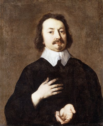 Portrait of a Gentleman, Half-Length, in Black with a White Collar by Peter Lely