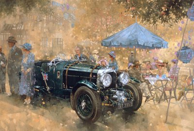 Garden party with the Bentley by Peter Miller