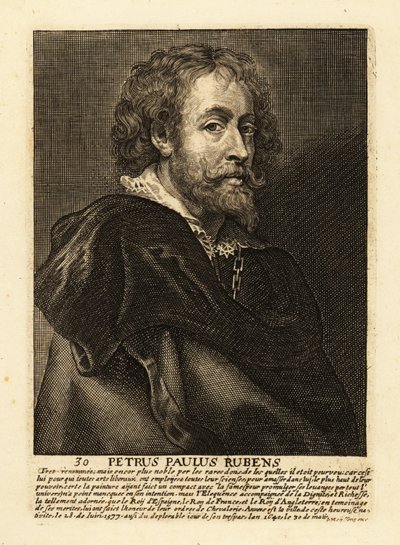 Portrait of Sir Peter Paul Rubens by Peter Paul (after) Rubens