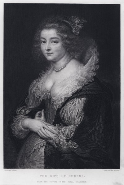 The Wife of Rubens by Peter Paul (after) Rubens