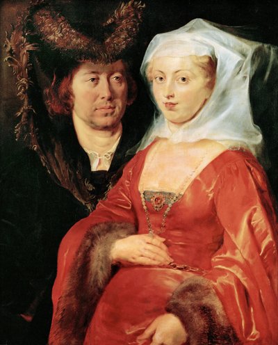 Ansegisus and Saint Begga by Peter Paul Rubens