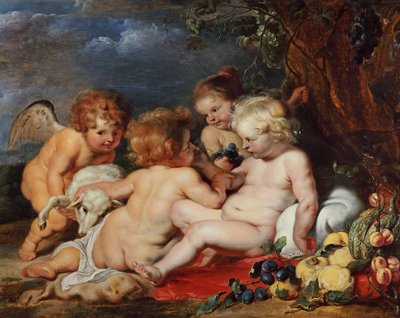 Christ with the Young John and Angels by Peter Paul Rubens