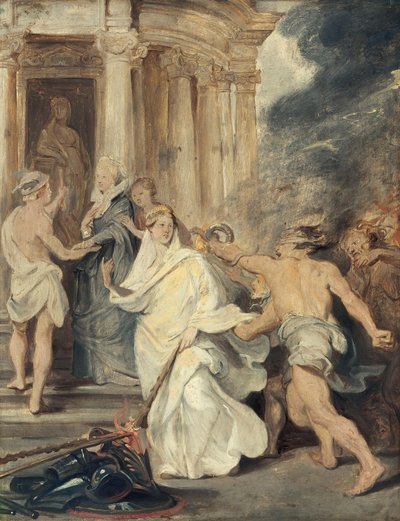 The Peace Treaty at Angers (Sketch for the Medici Cycle) by Peter Paul Rubens