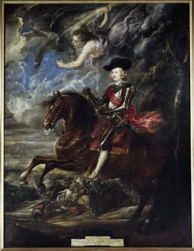Equestrian Portrait of Cardinal Infant Ferdinand of Austria at the Battle of Nordlingen by Peter Paul Rubens
