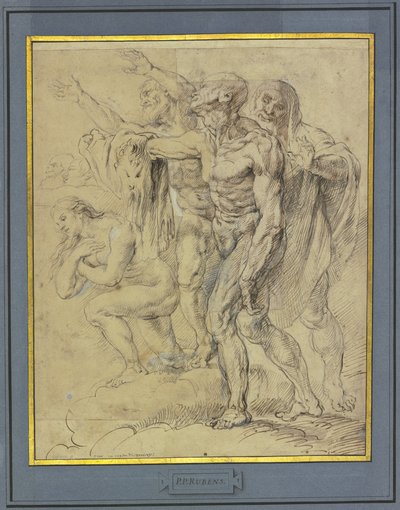 Eva, Mary Magdalene, Saint Bartholomew and Another for a Last Judgment by Peter Paul Rubens