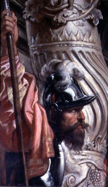 Halberdier, Fragment of The Gonzaga Family in Adoration of the Trinity (detail) by Peter Paul Rubens