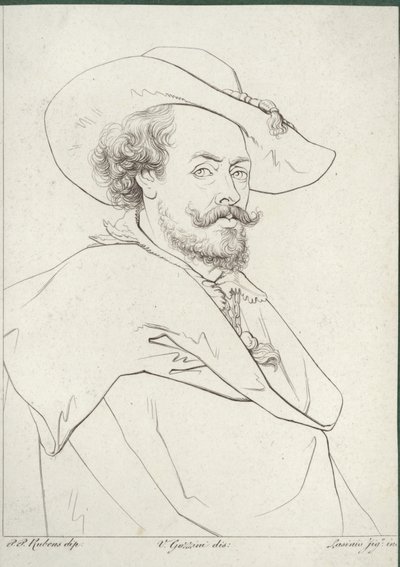 Portrait of Peter Paul Rubens by Peter Paul Rubens