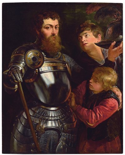 Portrait of a Commander, Three-Quarter Length, Being Dressed for Battle by Peter Paul Rubens