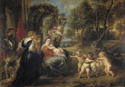 Rest on the Flight into Egypt, with Saints by Peter Paul Rubens