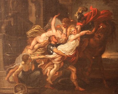 The Rape of the Sabine Women, oil on canvas, Unknown Artist by Peter Paul Rubens