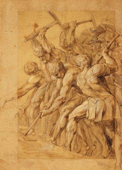 Soldiers Destroying a Bridge by Peter Paul Rubens