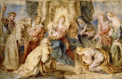 The Virgin and Child Enthroned Adored by Eight Saints by Peter Paul Rubens