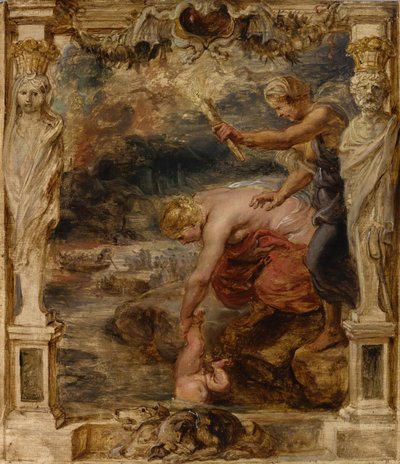 Thetis Dipping the Infant Achilles into the River Styx by Peter Paul Rubens