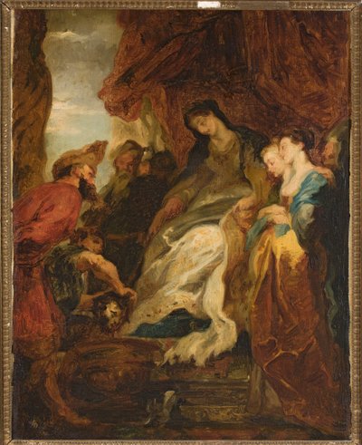 Tomyris Ordering the Head of Cyrus to Be Immersed in a Basin of Blood (Herodotus, Histories, I, 214) by Peter Paul Rubens