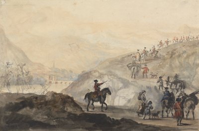 Cavalry Troops and Camp Followers on the Move by Peter Tillemans