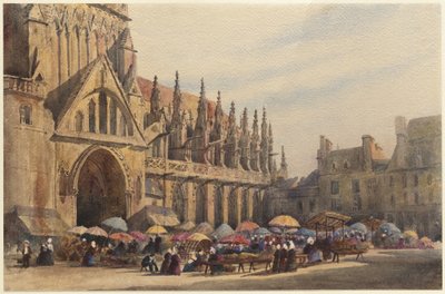 Dieppe Cathedral by Peter de Wint