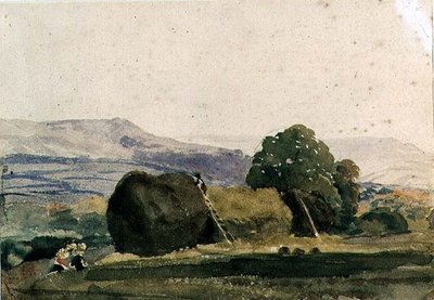 Landscape with Haystacks by Peter de Wint