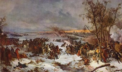 The Battle of Krasnoi by Peter von (after) Hess