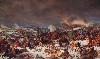 The Crossing of the Berezina by Peter von (after) Hess