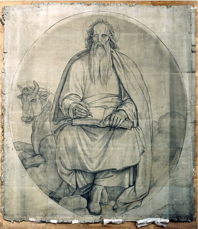 Saint Luke the Evangelist. Cartoon for the Frescoes of St. Ludwig