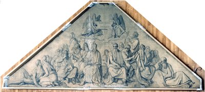 Patriarchs and Prophets. Cartoon for the Frescoes of the Ludwigskirche in Munich by Peter von Cornelius