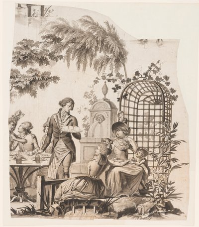 Fragments of an Incomplete Cartoon for Cotton Printing by Petitpierre and Compe. Nantes