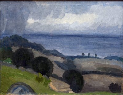 Crimean Landscape. Rain by Petr Savvic Utkin