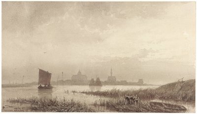View of Veere by Petrus Franciscus Greive