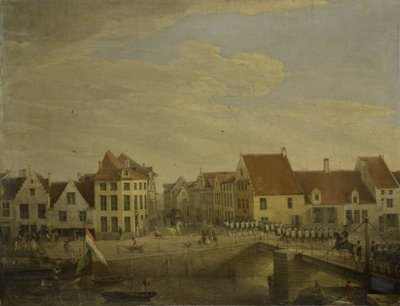 Dutch Troops Passing through the Fortress of Dendermonde by Petrus Groenia