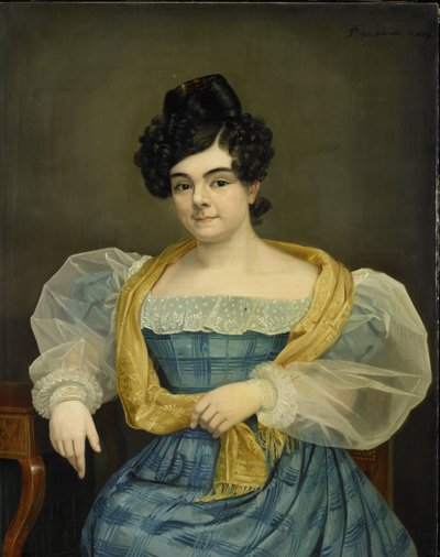 Portrait of Adriana Johanna van Wijck by Petrus van Schendel