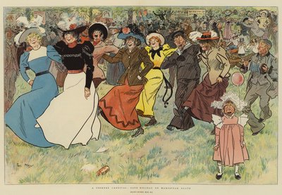 A Cockney Carnival, Bank Holiday on Hampstead Heath by Phil May