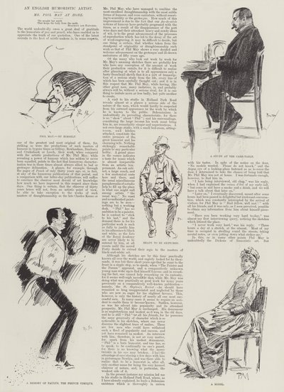 An English Humoristic Artist, Mr Phil May at Home by Phil May