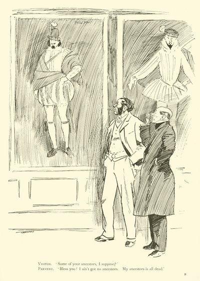 Cartoon by Phil May, from the 1890s by Phil May