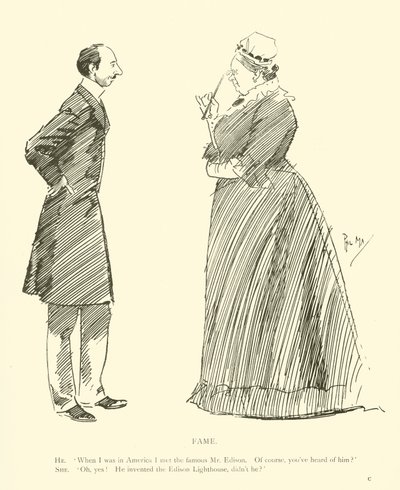 Cartoon by Phil May, from the 1890s by Phil May