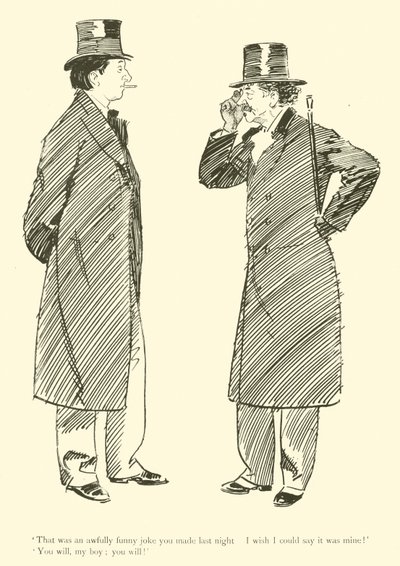 Cartoon by Phil May, from the 1890s by Phil May
