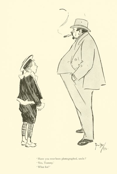 Cartoon by Phil May, from the 1890s by Phil May