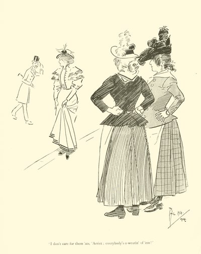 Cartoon by Phil May, from the 1890s by Phil May