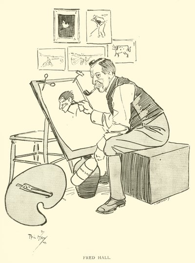 Cartoon by Phil May, from the 1890s by Phil May
