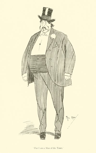 Cartoon by Phil May, from the 1890s by Phil May