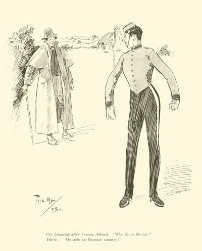 Cartoon by Phil May, from the 1890s by Phil May