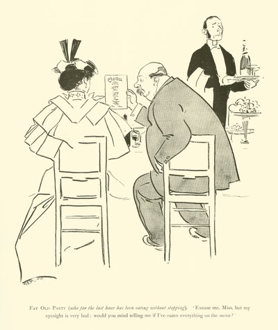 Cartoon by Phil May, from the 1890s by Phil May