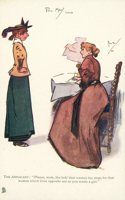 Job interview for a maid