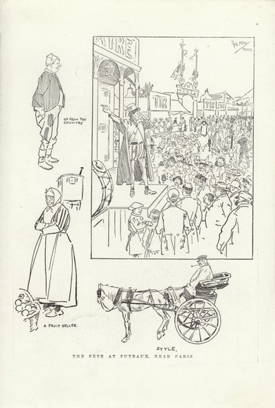 The Fete at Puteaux, near Paris by Phil May
