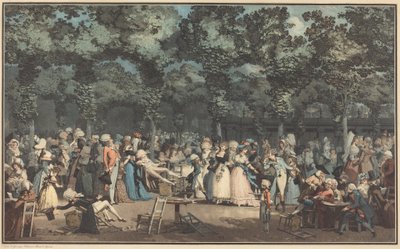 The Public Promenade by Philibert-Louis Debucourt